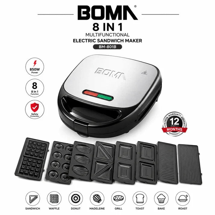 BOMA 8 in 1 Sandwich Machine Price in Pakistan