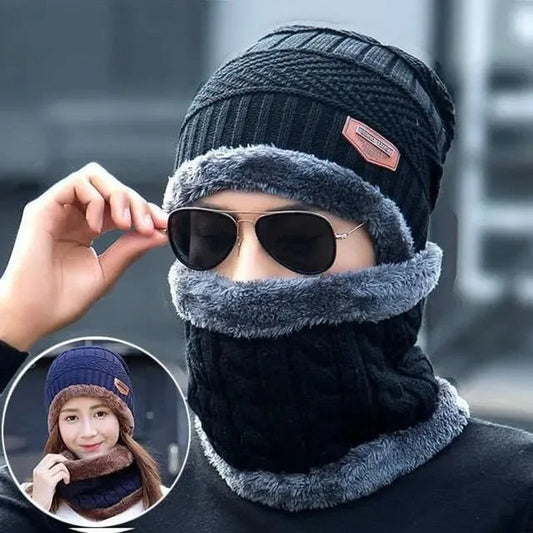 2-in-1 Muffler Cap with Neck Warmer